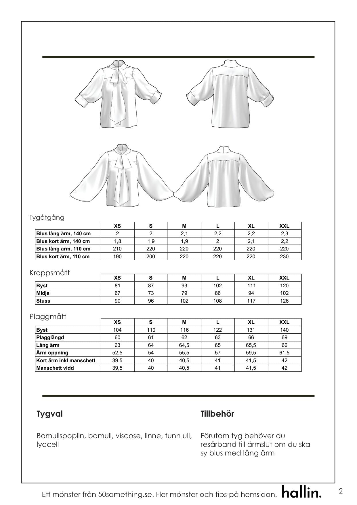 Symönster Blus Birgitta - 50something