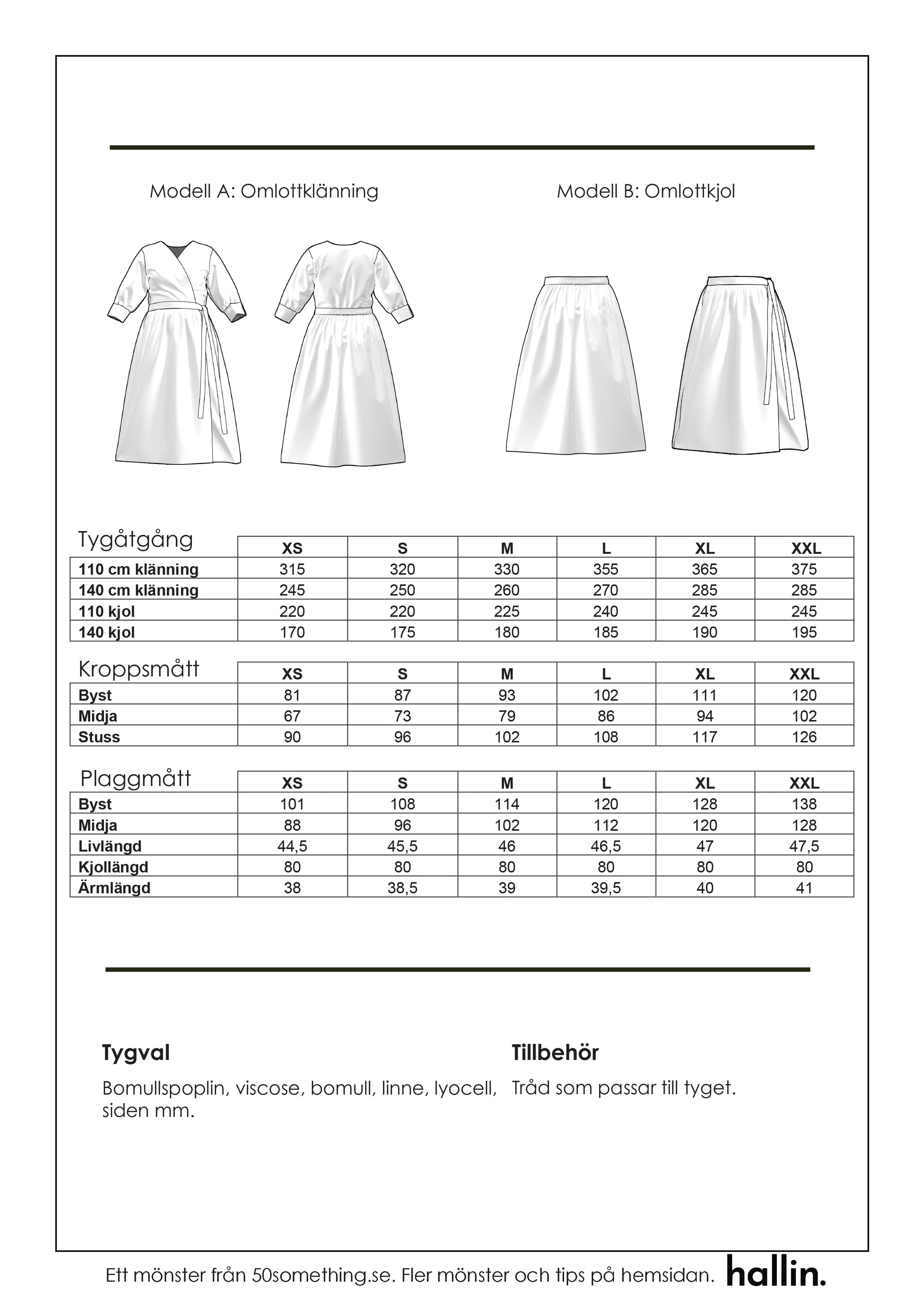 Symönster Klänning och Kjol Elin - 50something