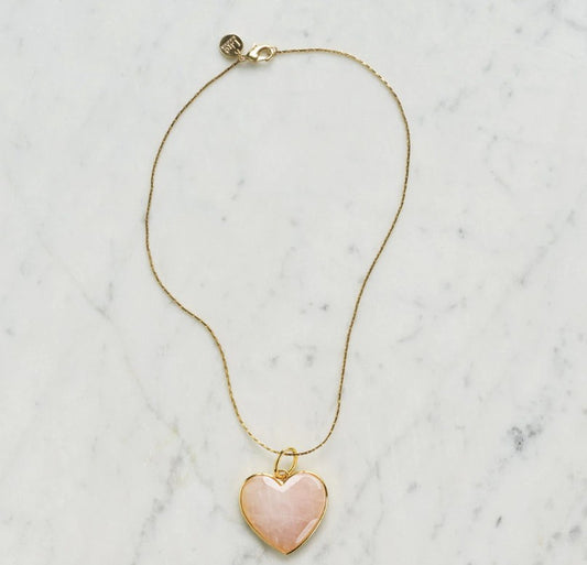 Halsband Big Heart Rosa