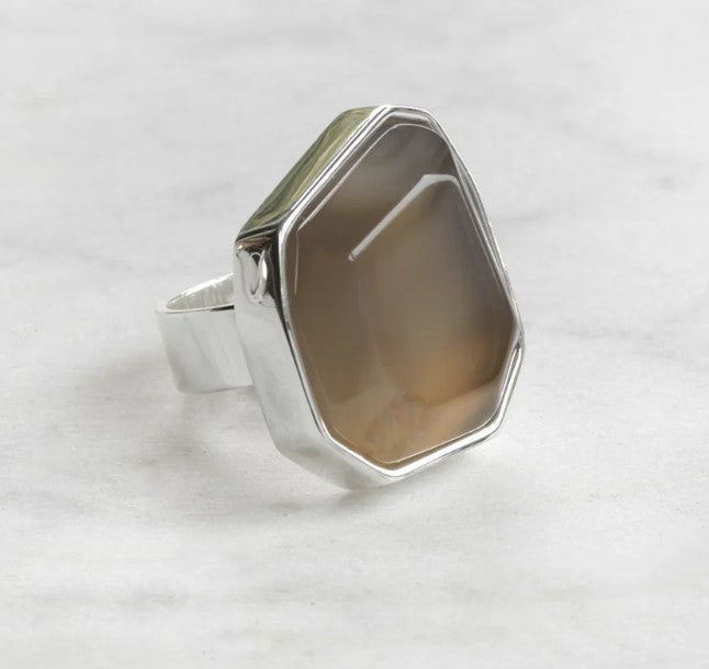 Ring Lite Statement Silver