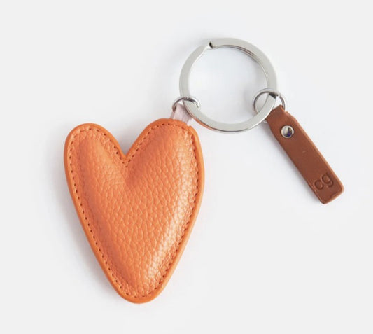 Nyckelring Hjärta Orange