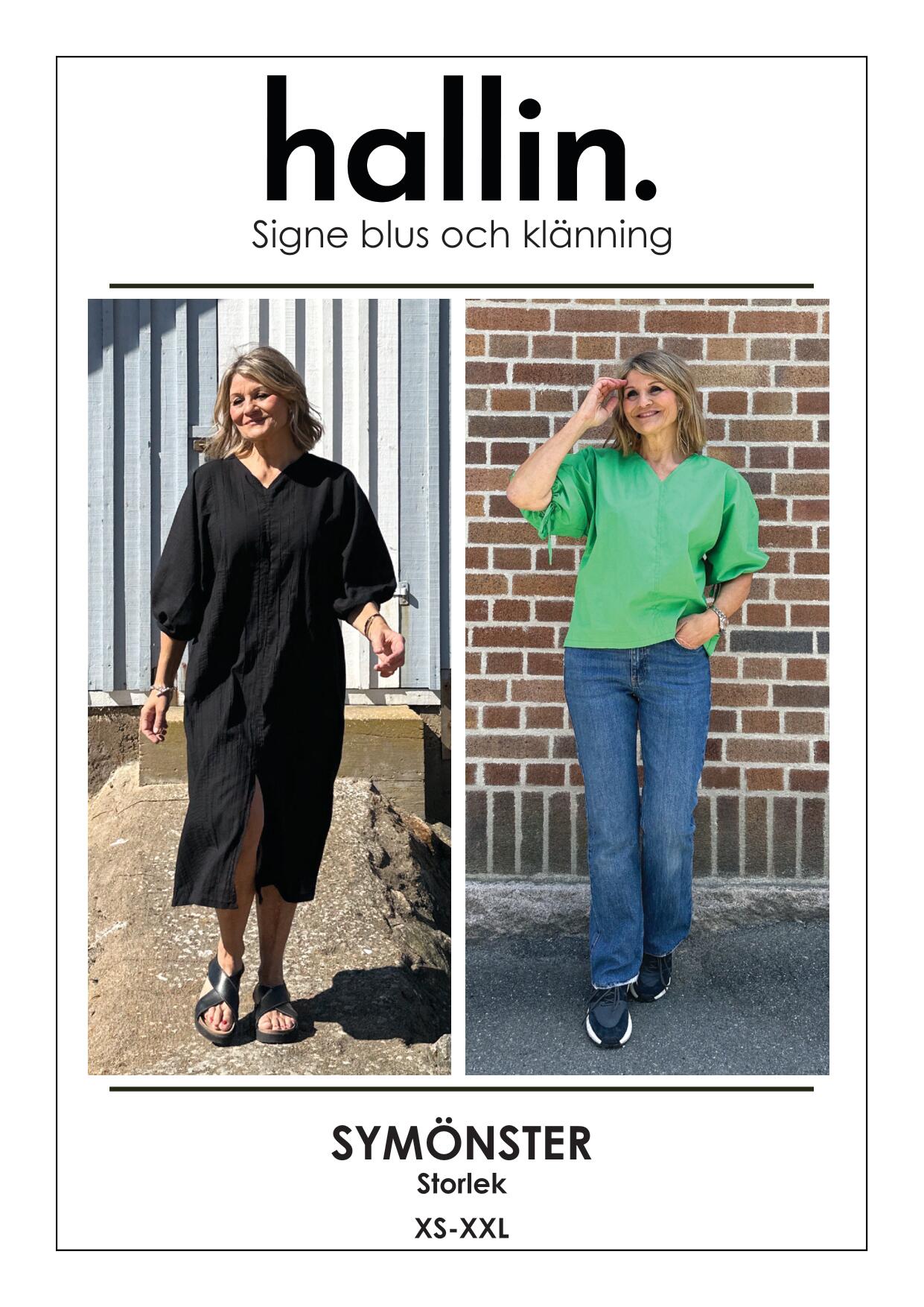 Mönsterpaket Signe Blus Bomullspoplin