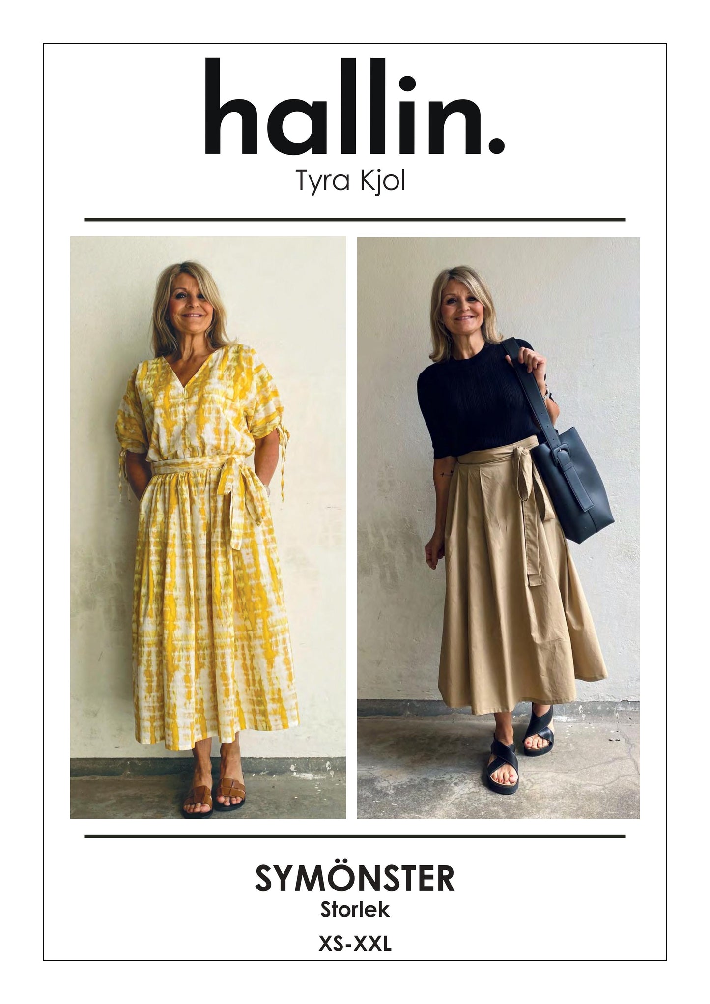 Mönsterpaket - Tyra kjol Bomullspoplin
