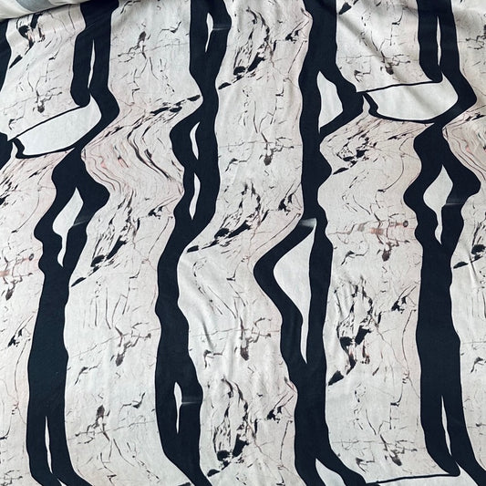 Cupro Puder & Svart "Vågor" - 50something