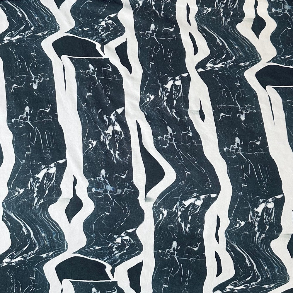 Cupro Vit & Svart "Vågor" - 50something