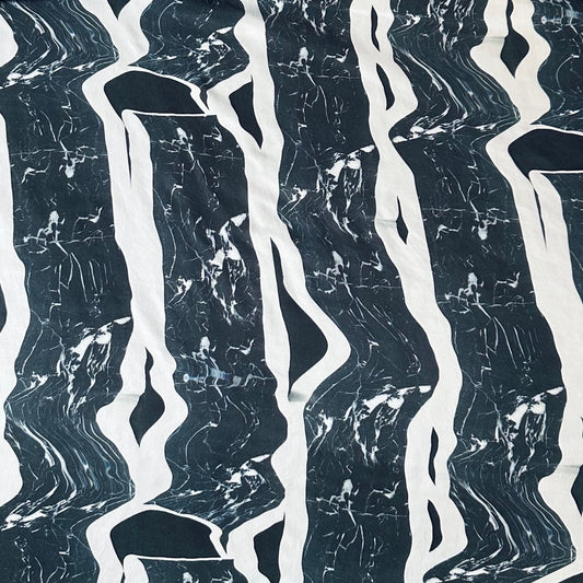 Cupro Vit & Svart "Vågor" - 50something