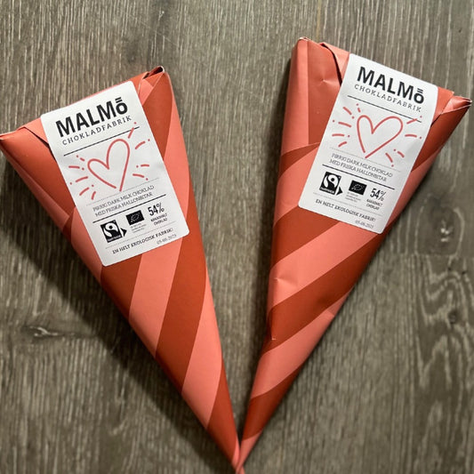 Malmö Chokladfabrik Choklad med hallon i strut