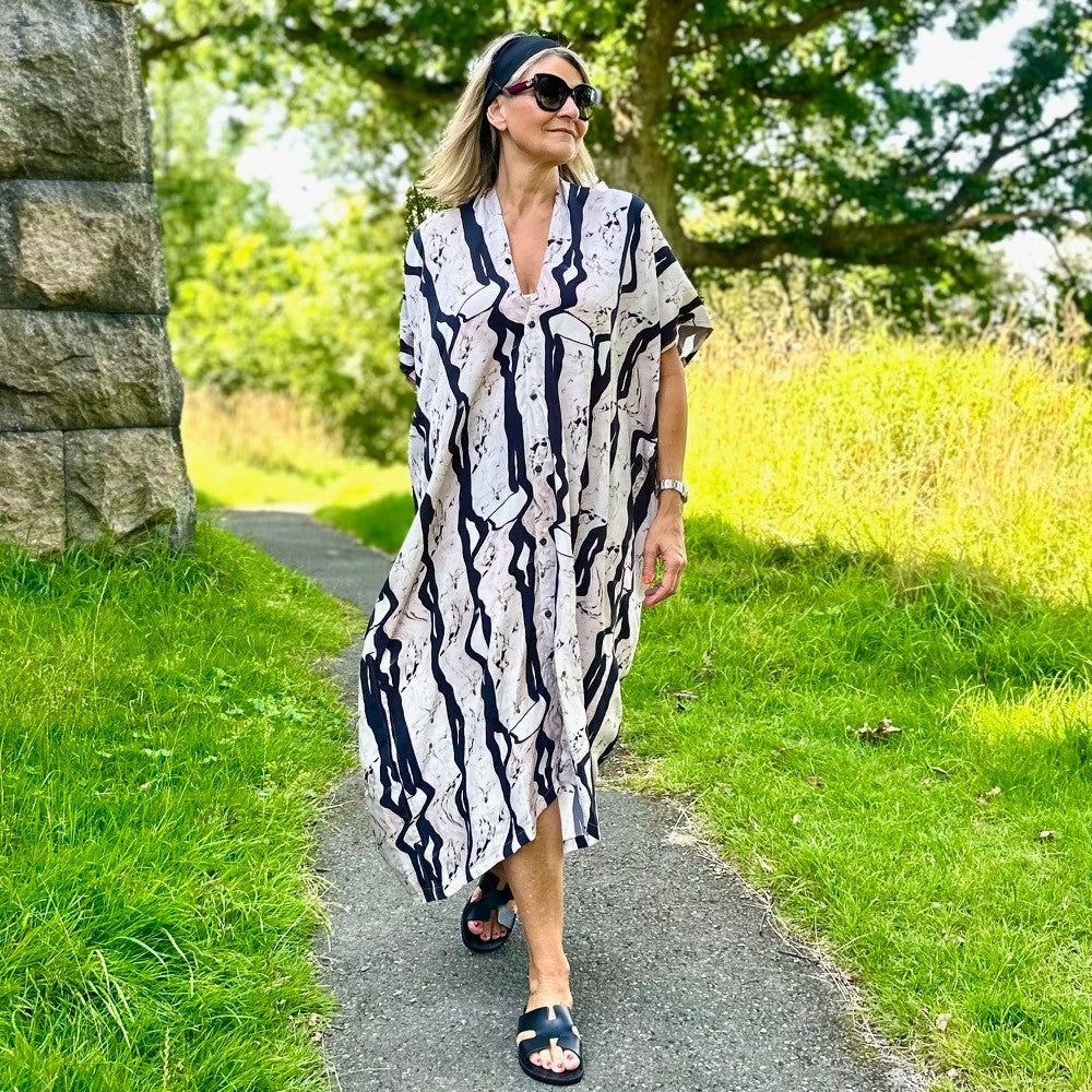 Kaftan Dagny olika färgsättningar - 50something