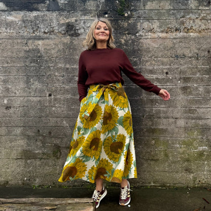 Emilia kjol i Lisa Bengtssons tyg Sunday