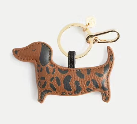 Nyckelring Katt svart med hjärtan