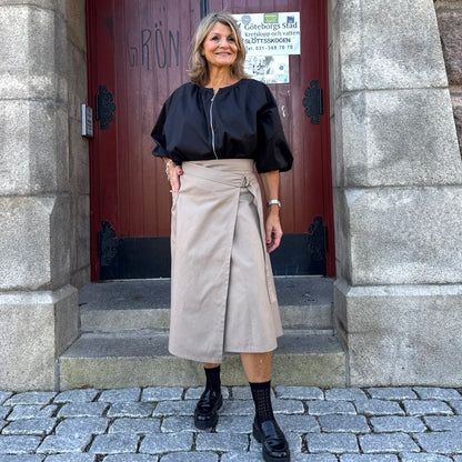 Kerstin omlottkjol Greige
