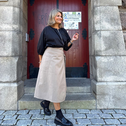 Kerstin omlottkjol Greige