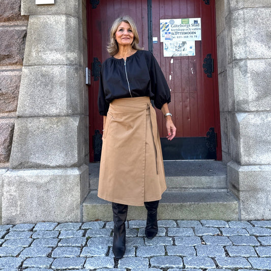 Kerstin omlottkjol Camel